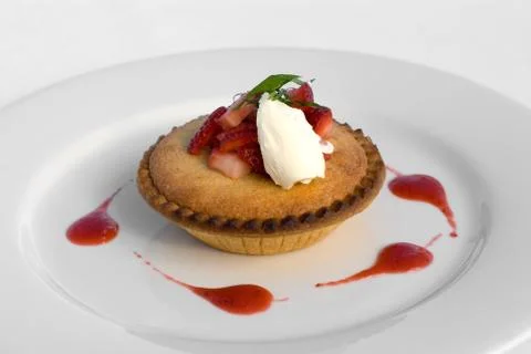 Frangipane Tartlet Foto stock