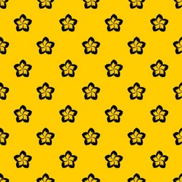 Frangipani flower pattern vector Illustrazione stock