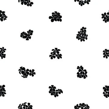 Frangipani seamless pattern background icon. Stock Illustration