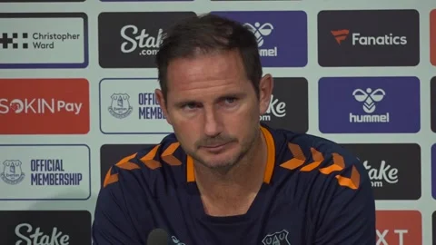 Frank Lampard: Everton working hard behind the scenes to make signings Vídeo Stock 204013876