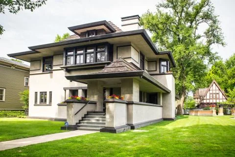 Frank lloyd wright  home Stock Photos