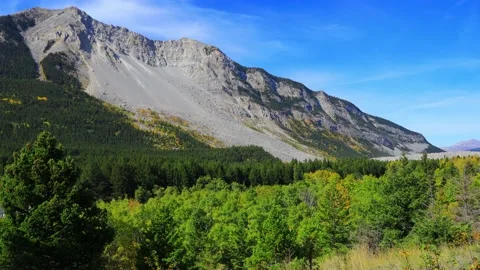 Frank Slide Crowsnest Highway Alberta Canadian Landscape Stock Footage 192283662