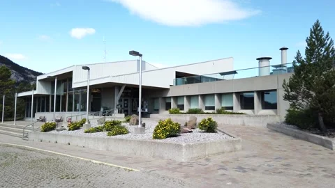Frank Slide Interpretive Centre in Frank, Alberta Stock Footage 139942896