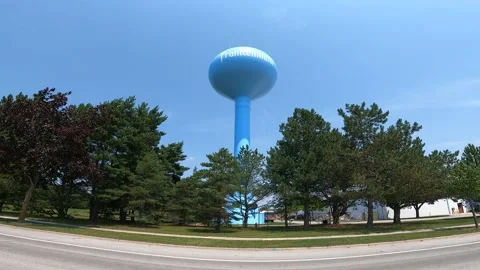 Frankenmuth Water Tower Michigan Video stock 157069853