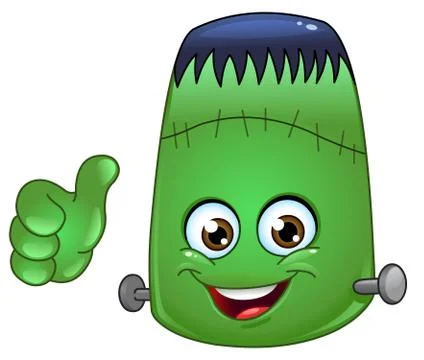Frankenstein emoticon Stock Illustration