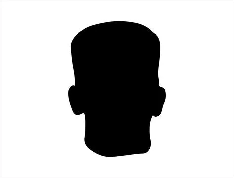 Frankenstein head silhouette vector art Stock Illustration