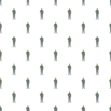 Frankenstein monster character repeating pattern for halloween Stockillustratie