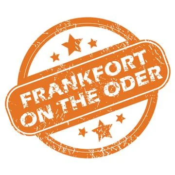 Frankfort on Oder round stamp Stock-Illustration