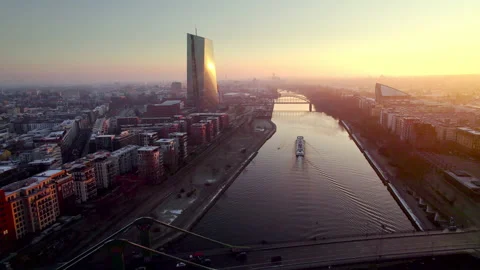 Frankfurt am Main Aerial Stock Footage 230293853