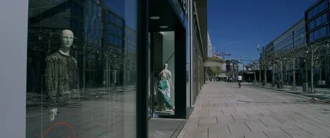 Frankfurt am Main, almost deserted Stock Footage 128317207