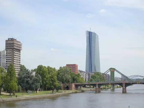 Frankfurt am main, June 2017 in good weather Stock Footage 76750701