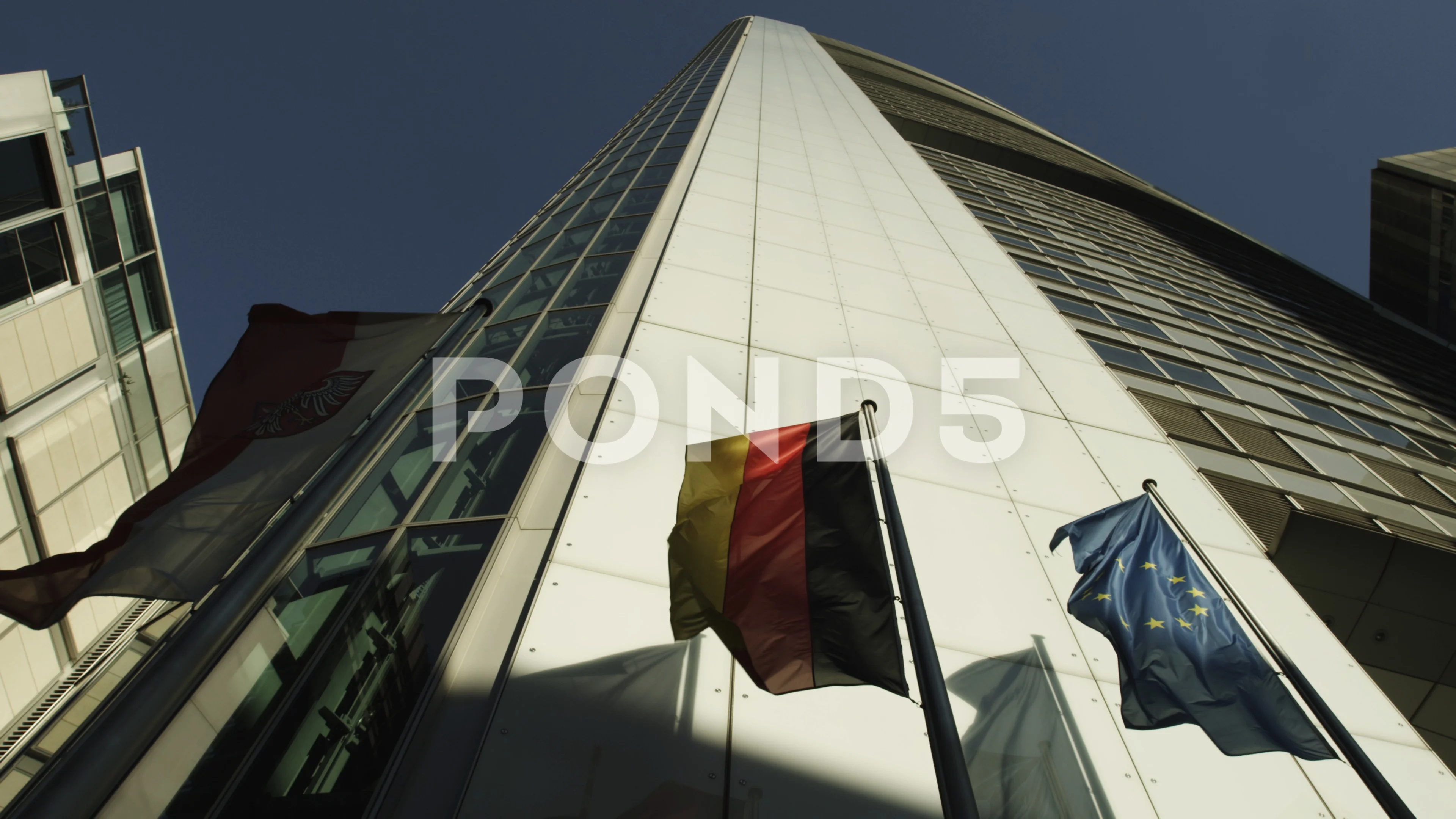 Frankfurt Commerzbank Tower Stock Video Pond5