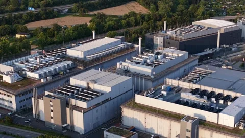 Frankfurt data centers, cloud services,big data, AI infrastructure. Computing Stock Footage 320597561