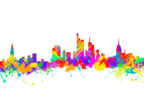 Frankfurt Germany Stock Illustration