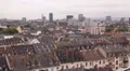 Frankfurt Germany Old Town Residential Houses Roof Aerial View Cityscape Skyline HD Footage