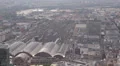 Frankfurt Hauptbahnhof Main Central Station Aerial View Trains Departing Arrival HD Footage
