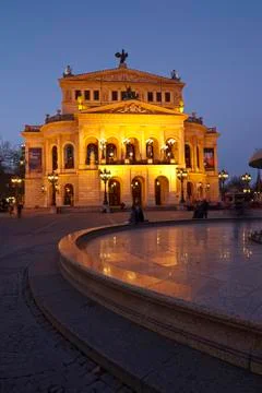 Frankfurt - old opera house Stock Photos