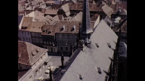 Frankfurt rooftops Stock Footage 252736197