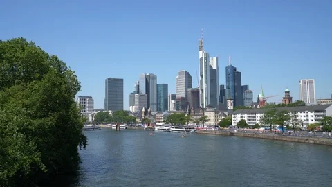 Frankfurt skyline Stock Footage 112377717