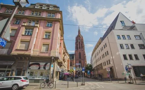 Frankfurt skyline Stock Photos