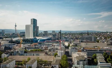 Frankfurt skyline Stock Photos