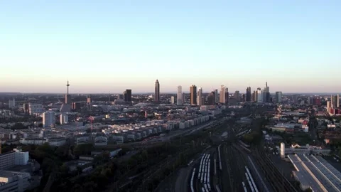 Frankfurt Skyline view Stock Footage 200265151