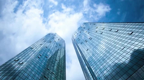 Frankfurt Skyscrapers Stock Footage