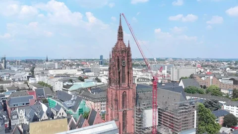 Frankfurt-StBath-Circular-CC Stock Footage 93028355