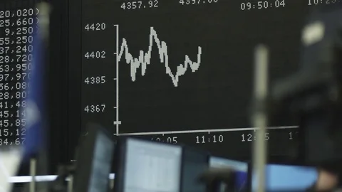 Frankfurt Stock Exchange Graph 스톡 동영상 70462865