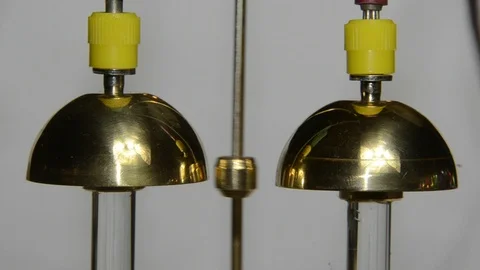 Franklin bells demonstration. 스톡 동영상 101630088