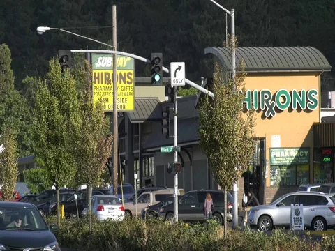 Franklin Boulevard. in Eugene, Ore Stock Footage 80043784