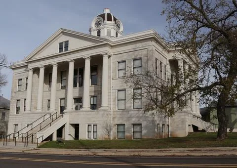 Franklin County Courthouse in Mount Vernon Texas Stock Photos