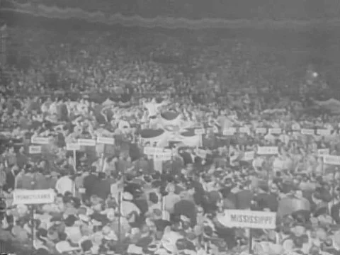 Franklin Delano Roosevelt wins a second and a third term as President of the Stock Footage 75412587
