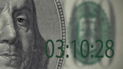 Franklin time is money Stock Footage 62438956