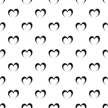 Frantic heart pattern seamless vector イラスト素材