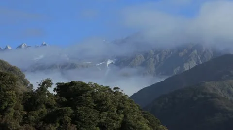 Franz Josef Mountains Stock Footage 10897284