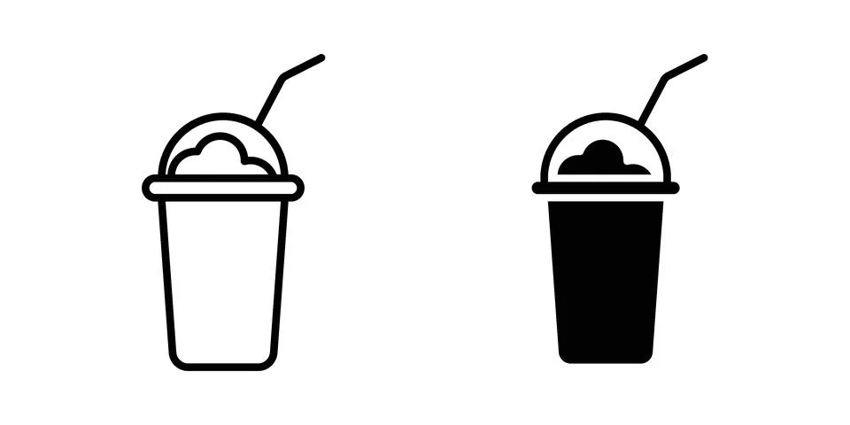 Frappe icon vector design illustrations Stock Illustration