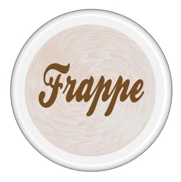 Frappe Style Coffee Stock Illustration