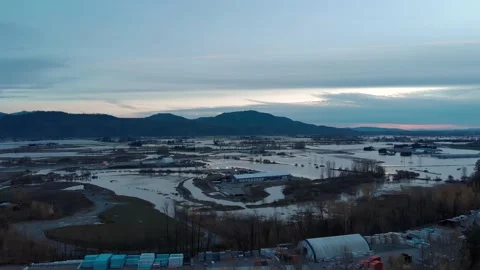 Fraser valley floods Stock Footage 165517147