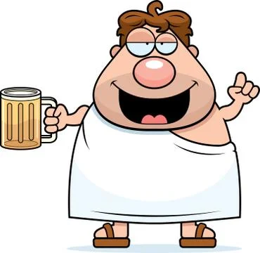 Frat boy drunk Illustrazione stock