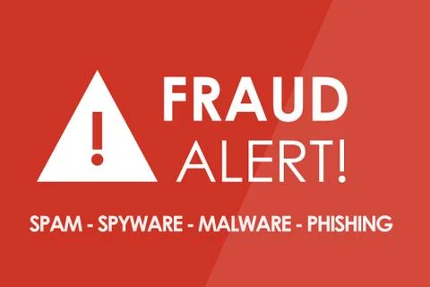 Fraud Alert Stock Illustration