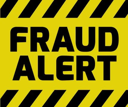 Fraud Alert sign Stock Illustration