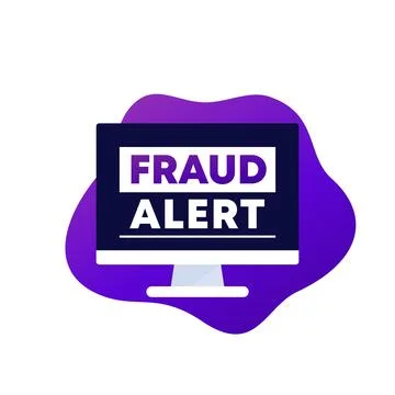 Fraud alert vector design for web Stock Illustration