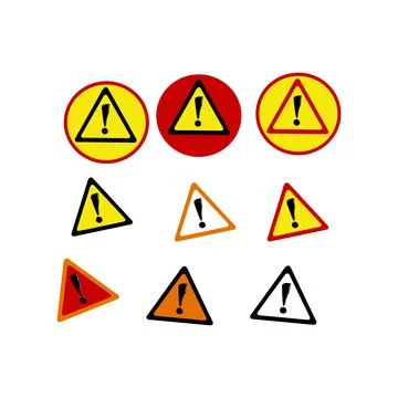 Fraud alert warning sign Stock Illustration