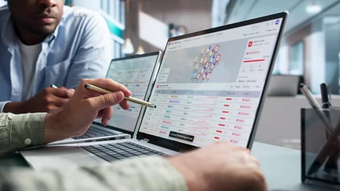 Fraud Analyst Monitors Suspicious Transactions Stock Footage 346321763