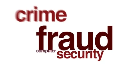 Fraud animated word cloud. Stock Footage 70999066