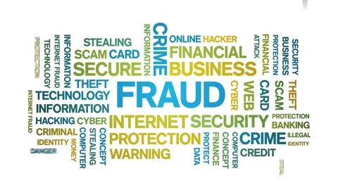 Fraud Animated Word Cloud,design Animati... | Stock Video | Pond5