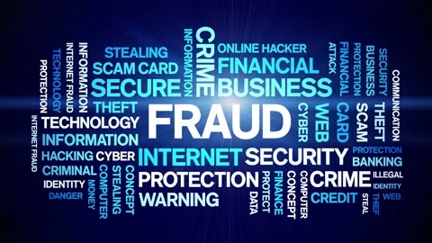 Fraud Animated Word Cloud,design Animati... | Stock Video | Pond5