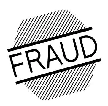 Fraud black stamp Stock Illustration
