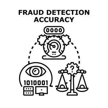 Fraud detection accuracy for secure digital transactions Illustrazione stock